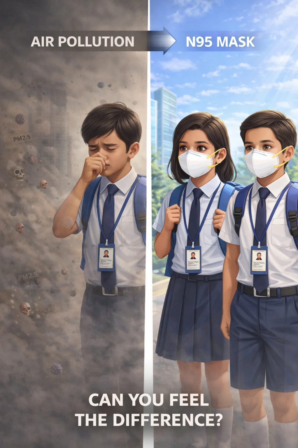 N95 Mask (pack of 4) – Protection from Dust, Smoke & Pollution - Image 4
